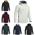 thumbnail image 1 of Zysthvn Rain Mens Winter Jacket Athletic Lightweight Fall Outdoor Mens Coats Full Zip Hooded Hiking with Pockets Solid, 1 of 7