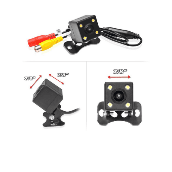 Zyutaosan 12V 140 Car Reverse Night Vision Parking Rearview Square 4Led Backup Camera X1