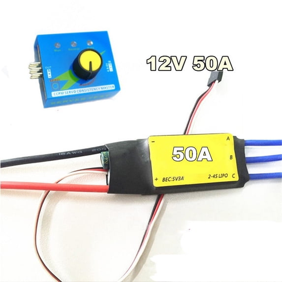 Zyutaosan 12V Max 50A Esc Drive Controller Max 600W For Car Electric Turbine Power Turbo Charger Tan Boost Air Intake Fan