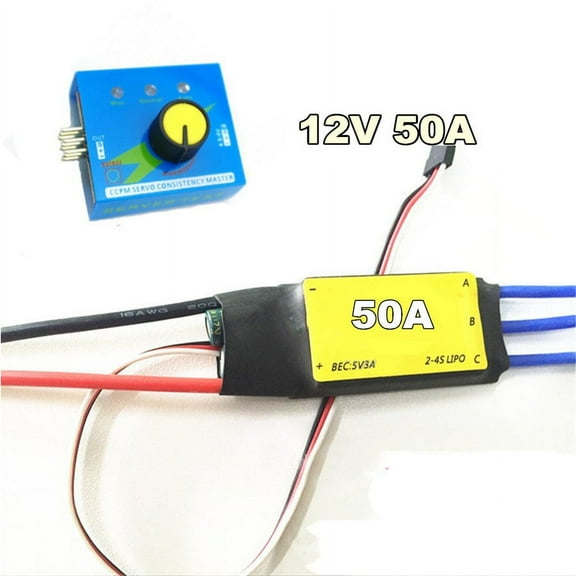 Zyutaosan 12V Max 50A Esc Drive Controller Max 600W For Car Electric Turbine Power Turbo Charger Tan Boost Air Intake Fan