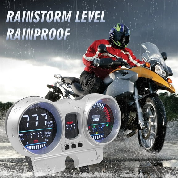 Zyutaosan 12V Motorcycle Speedometer Universal Lcd Dashboard Tachometer For Honda Cbx250