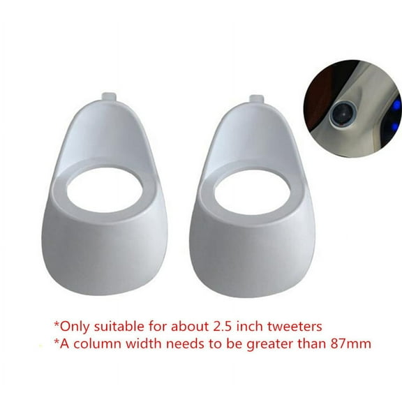 Zyutaosan 2.5 Inch 2 Pcs Car Audio A Column Tweeter Inverted Mold Two-Way Inverted Mold Bracket Tweeter Plastic Mold Base