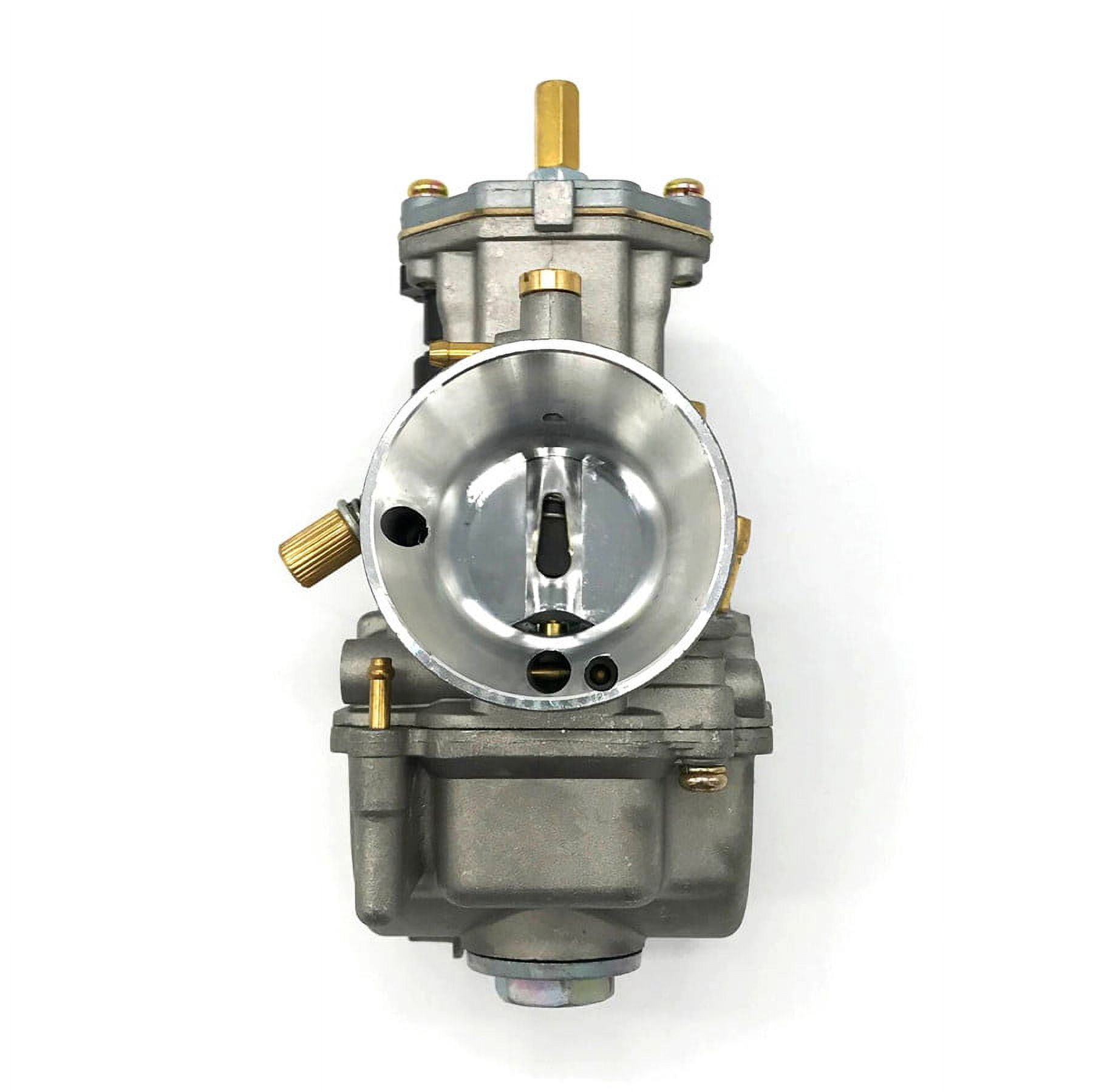 Zyutaosan 28Mm Flat Slide Carburetor For Scooter Ktm Atv 2 Stroke Cycle 80Cc 100Cc 125Cc 250Cc 350Cc Yamaha Honda Suzuki Kawasaki Gasgas
