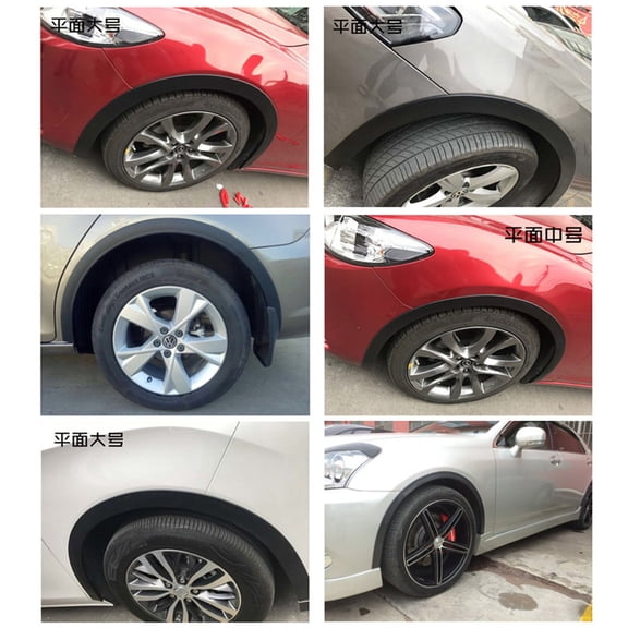 Zyutaosan 2Pcs 150Cm Car Fender Flare Extension Wheel Eyebrow Moulding Trim Protector Lip
