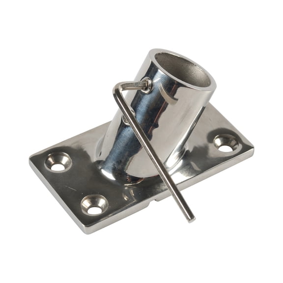 Zyutaosan 2Pcs 60 Degree 7/8" Rectangular Base Marine 316 Stainless Steel For Boat Hand Rail Fittings
