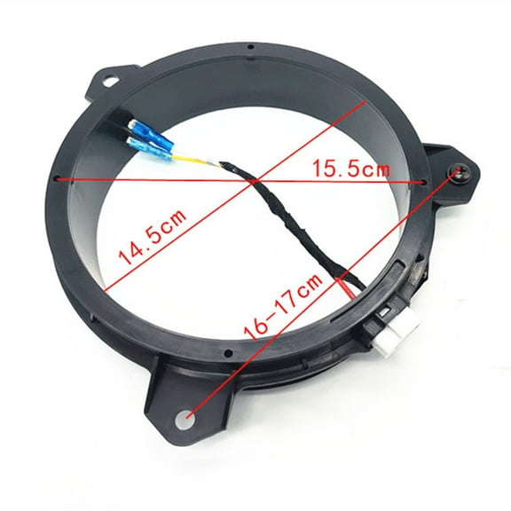 Zyutaosan 2Pcs Audio Modification 6.5 Inch Speaker Adapter Mount With Lossless Wire Harness For Toyota Rav4 Prado Highlander Lexus