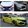 thumbnail image 1 of Zyutaosan 2Pcs For Honda Civic Type R 2016-2021 Glossy Black Front Bumper Canards Splitter Fins Air Knife, 1 of 5