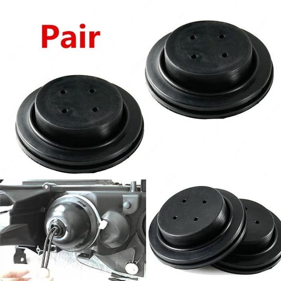 Zyutaosan 2Pcs Rubber Housing Re-Seal Seal Cap Dust Cover For Led Hid Headlight Retrofit