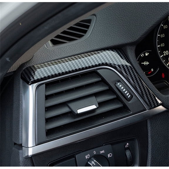Zyutaosan 2X Carbon Fiber Look Center Console Dashboard Panel Trim Cover For Bmw 3 Series 12-18