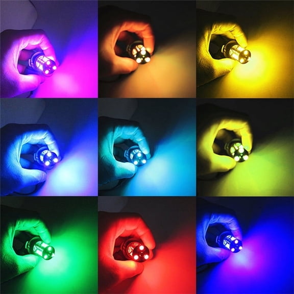 Zyutaosan 2X Rgb 9006 Hb4 5050 27-Smd Led Fog Lights Bulbs Driving Drl 24 Keys Remote Control Kit