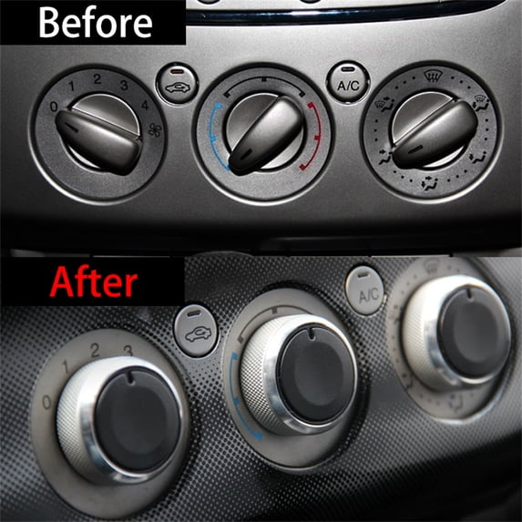 Zyutaosan 3Pcs Switch Knob Heater Climate Control Button A/C For Ford Focus Fusion