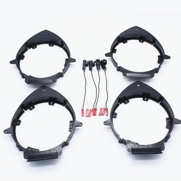 Zyutaosan 4 X Car Truck Front & Rear Door Speaker Mounting Adapter Brackets W/Wire Harness