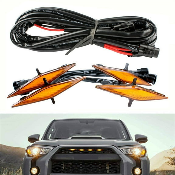 Zyutaosan 4Pcs Amber Grille Led Lights For 2014-2021 Toyota 4Runner