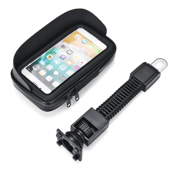 Zyutaosan 6.3 Inch Waterproof Bike Bicycle Mobile Phone Holder Stand Motorcycle Rearview Mirror Mount Bag Case For Iphone For Samsung
