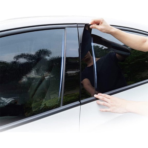 Zyutaosan 6Pcs Black Pillar Posts Covers Door Trim For Range Rover Sport 2014-2022
