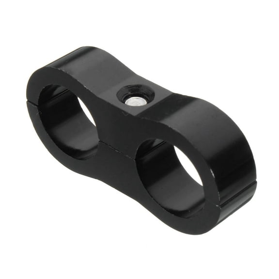 Zyutaosan 8Pcs An4 11Mm Braided Hose Separator Clamp Fitting Adapter Bracket Black