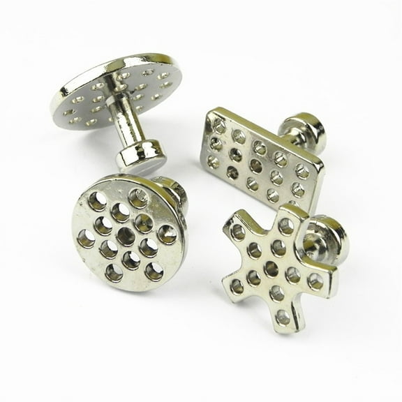 Zyutaosan 8Pcs Car Dent Removal Paintless Dent Repair Kit Zinc Alloy Pdr Glue Puller Tabs Glue Pulling Tabs Auto Body Dent Removal Hand Tool