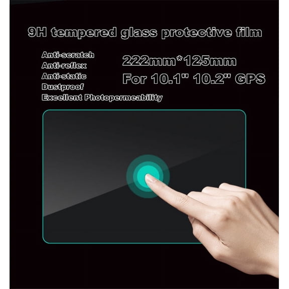 Zyutaosan 9H Tempered Glass Screen Protector Film Car Stickers For 10.1 Inch Car Radio Car Dvd Gps Navigation Tempered Glass Protective Film Sticker