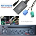 thumbnail image 1 of Zyutaosan Bluetooth 5.0 Car Kit Microphone Handsfree 8 6 Pin Mini Iso Plug Cable Adapter For Renault 2005-2011 Updatelist Radio Stereo Audio Aux In, 1 of 5