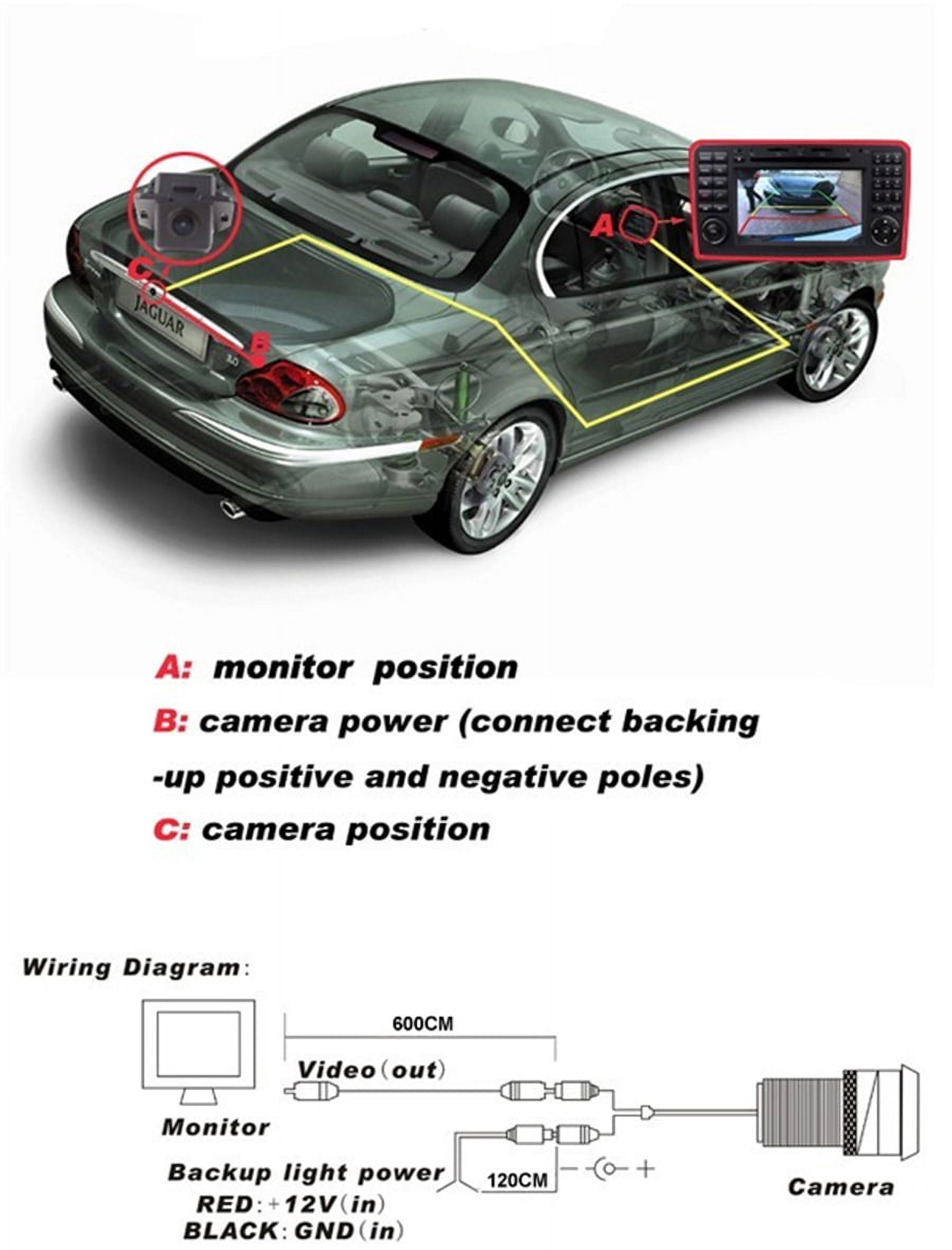 Zyutaosan Car 8Led Rear View Backup Camera For Mercedes Benz C
