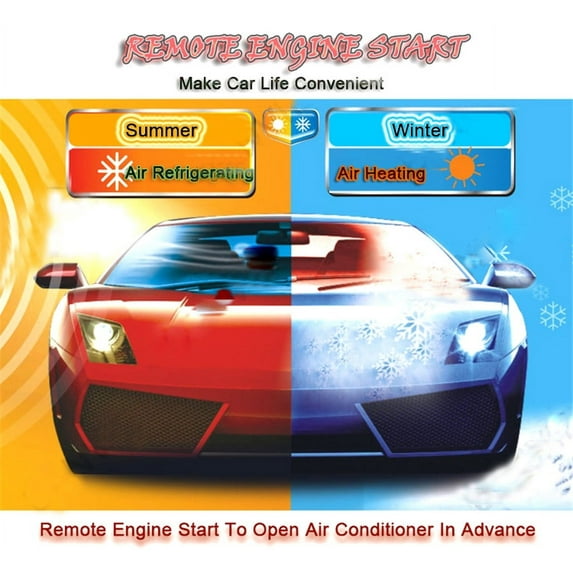 Zyutaosan Car Alarm System With Remote Engine Start And Push Start Stop Button Keyless Entry