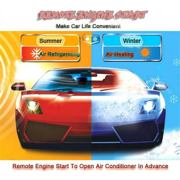 Zyutaosan Car Alarm System With Remote Engine Start And Push Start Stop Button Keyless Entry