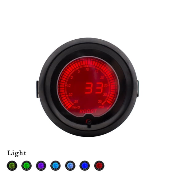 Zyutaosan Car Auto 12V 52Mm/2" 7 Colors Universal Psi Boost Gauge Led Indicator Light