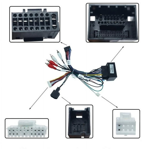 Zyutaosan Car Media Radio Player 16Pin Android Wire Harness With Canbus Box For Chevrolet Trax Cruze Aveo Buick Regal Power Cable