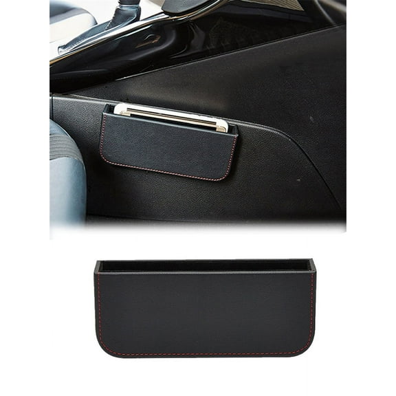 Zyutaosan Car Seat Gap Multifunctional Storage Box Driver Side Seat Gap Organizer Phone Holder Box Black Car Decor Accessories Interior