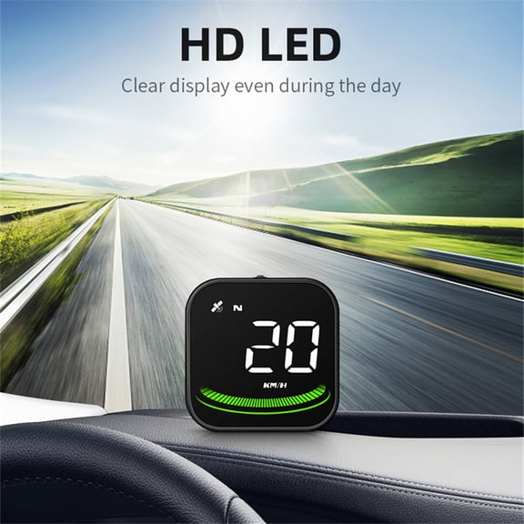 Zyutaosan Digital Gps Speedometer Universal Car Hud Head Up Display Compass Fatigue Driving Reminder Overspeed Alarm Hd Display Meter