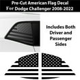 thumbnail image 1 of Zyutaosan Fits For Dodge Challenger 2008-2022 Distressed American Flag Window Decal Sticker, 1 of 5