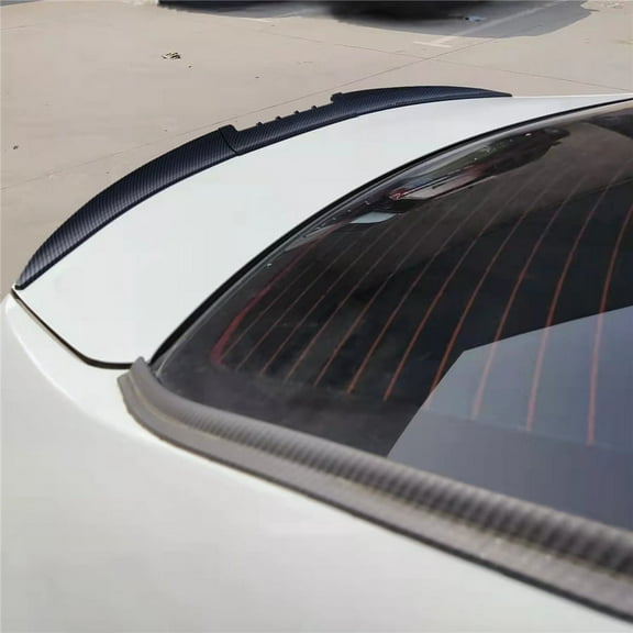 Zyutaosan Glossy Carbon Fiber Color Adjustable Car Rear Roof Lip Blade Spoiler Lip Wing Tail