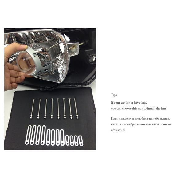 Zyutaosan Head Light Retrofit Tools Adapter Frame For Koito Q5 Hella Projector Lens Connecting Plates 25/40/50Mm Modify Screws