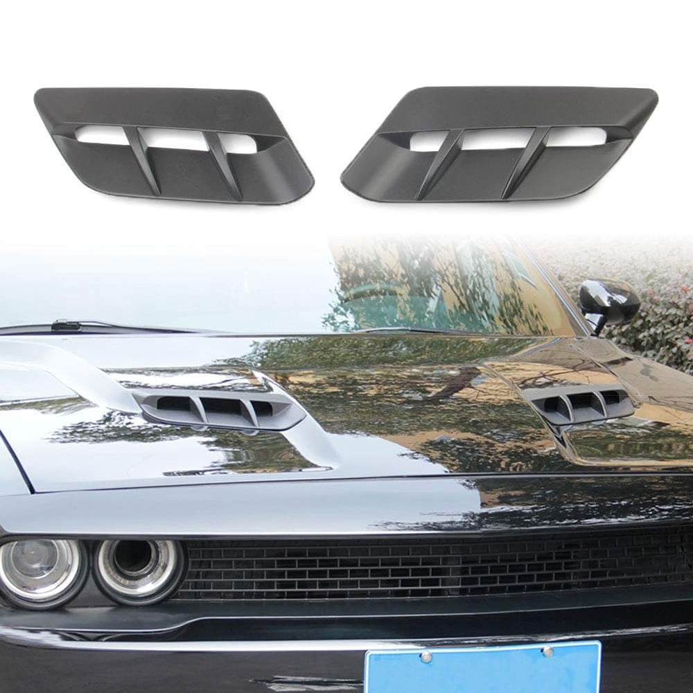 Zyutaosan Matte Black Hood Scoop Air Vent Cover Exterior For Dodge Challenger 2015-2022