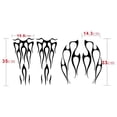 thumbnail image 1 of Zyutaosan Motorcycle Flame Sticker For Gas Tank & Fender Decals Vinyl White, 1 of 5