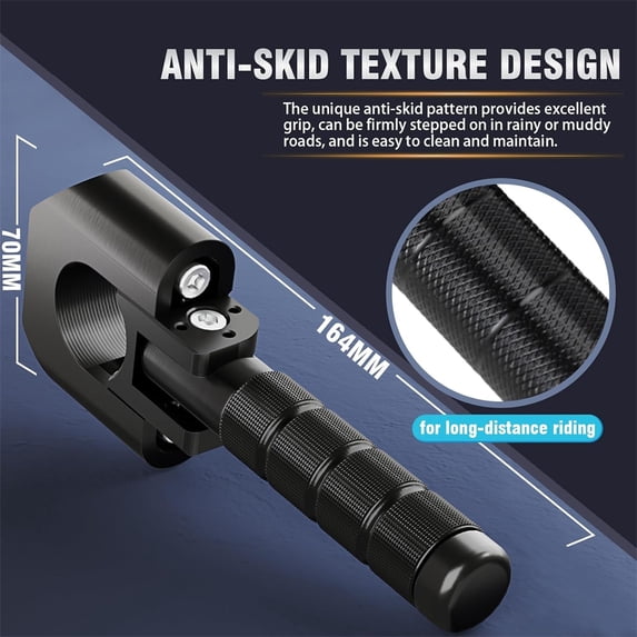 Zyutaosan Motorcycle Highway Foot Pegs 7/8"-1.25" Universal for KLR650 DR650 XR650L TW200