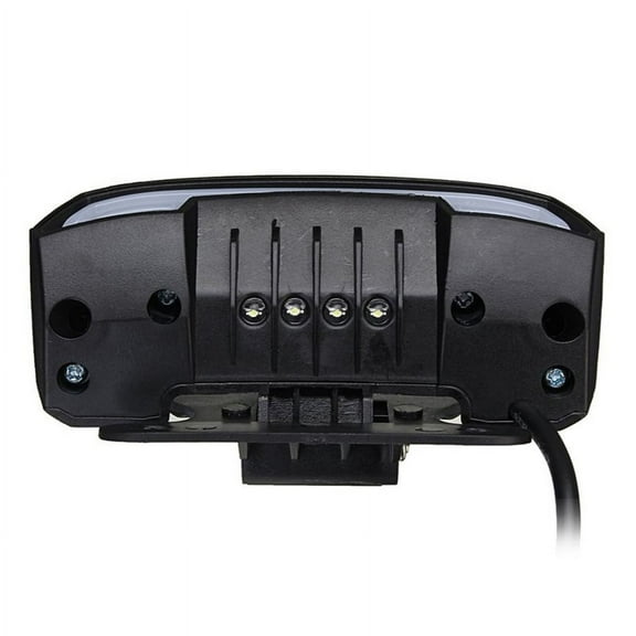 Zyutaosan Motorcycle Scooter Light Tail Rear Brake Stop Waterproof Double Flash Warning Dynamic Turn Signal License Plate Light 12-60V