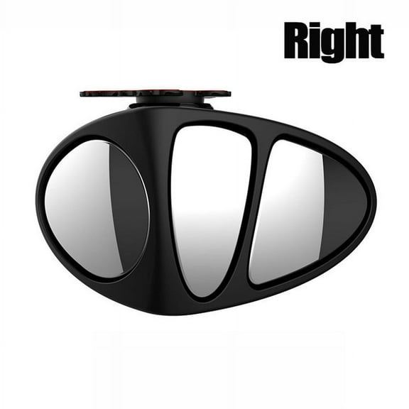 Zyutaosan New Universal Car Co-Pilot Convex Mirror & Blind Spot Mirror Wide Angle Mirror 360 Rotation Lens Three Mirror Adjustable Rear View Mirror