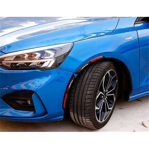 Zyutaosan Pair 100% Real Carbon Fiber Sports Style Car Fender Flares Arch Wheel Eyebrow Protector/Mudguard Sticker Extension Wide Arch Protector Stripe Car Styling
