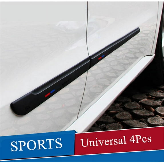 Zyutaosan Universal 4Pcs Side Skirt Door Side Line Sill Garnish Body Molding Trim Cover