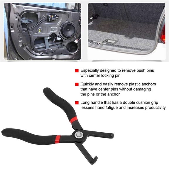Zyutaosan Universal 80 Push Retainer Pin Pliers Remove Plastic Poly Rivet Center Pin Panel Clip Fastener