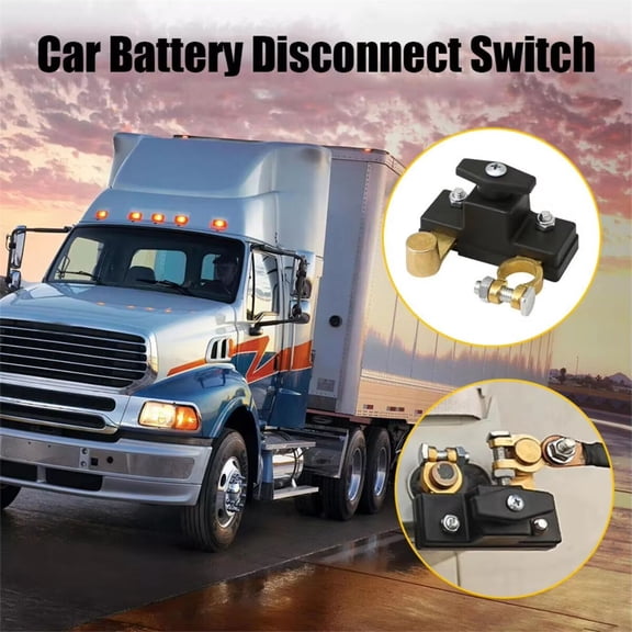 Zyutaosan Universal Car Battery Disconnect Isolator Cut Off Switch 12-24V Battery Terminal