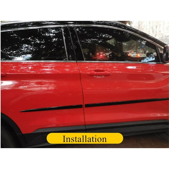 Zyutaosan Universal Car Side Skirt Door Side Line Sill Garnish Body Molding Trim Cover