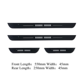 Zyutaosan Universal Led Rgb Flowing Car Rechargeable Acrylic Pedal Light Sill Pathway Welcome Scuff Light Door Moving Customize Lamps