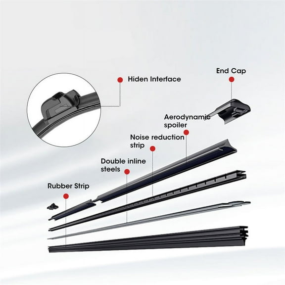 Zyutaosan Universal Manual Operated Windshield Wiper for Polaris RZR 1000 Honda Pioneer Can Am Commander