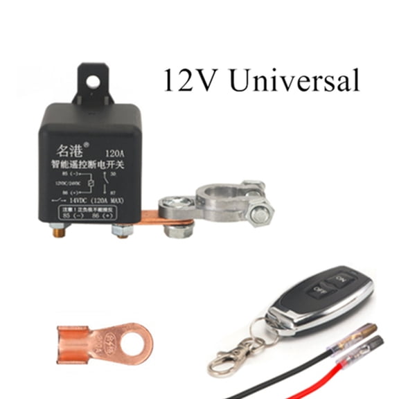 Zyutaosan Upgrade Positive And Negative Universal Integrated Wireless Remote Control 12V Car Battery Disconnect Cut Off Isolator Master Switches