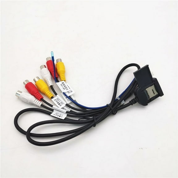 Zyutasoan 20-Pin Extended Interface Rca Aux-In/Out Cable With 4G Sim Card Slot For Android Head Unit Stereo