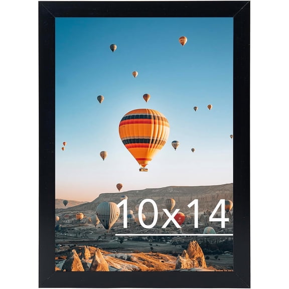 ZywShop 10x14 inch Picture Frame Black for 30 x 40cm Diamond Painting Art, Horizontal and Vertical Formats for Wall Hanging, 10 x 14 Wall Gallery Poster Photo Frame with Durable Shatter Resistant