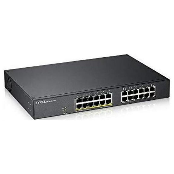 Zyxel 24-Port Gigabit PoE Smart Managed Switch with 130 Watt Budget GS190024EP