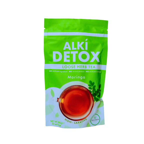 Zyzven Naturals Alki Detox Herbal Loose Leaf Tea with Moringa 80g-30 Serving, Sugar & Caffeine Free
